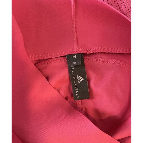 Stella McCartney X Adidas Womens Cropped Athletic Leggings Mid Rise Pink Medium - Picture 7 of 7